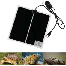 (As show, One size) Reptile Heat Mat, 28x28CM Adjustable Terrarium Heat Mat with Temperature Control for Reptiles -Tortoise, Snakes, Lizards, Geckos, Spiders - Aquarium S