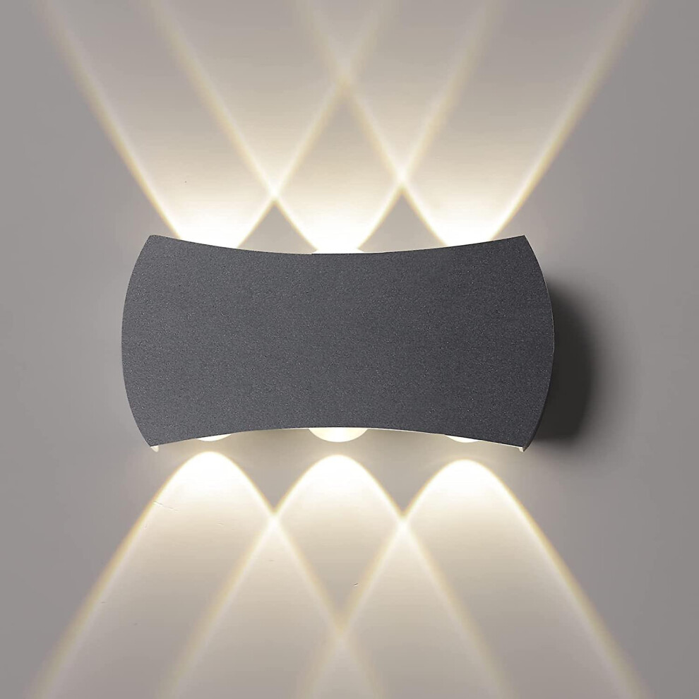 (As show, One size) 12w Outdoor/indoor Wall Light, Ip65 Waterproof Led Wall Light 1200lm, Modern Aluminum Wall Lights 3000k Neutral White-image-OPC-PHPBQNT-NEW