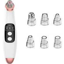 (As show, One size) Professional Pore Cleaner, Face Blackhead Vacuum, Professional Blackhead Vacuum Electric Blackhead Extractor Blackhead Extractor Cleanser, 6 Probes an
