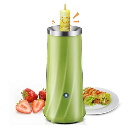 (As show, One size) Electric Mini Egg Roll Machine Multifunctional Automatic Egg Omelette Machine Fried Egg Breakfast Egg Cooker Kitchenware Kitchen Tools green 2