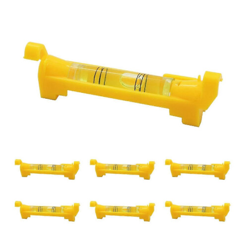 (As show, One size) Mini Pocket High Precision String Spirit Level With Molded Hooks String Line Level, Tile Gutter For Brickwork Plumbing yellow