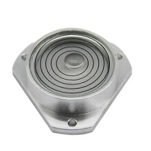 (As show, One size) High Precision Horizontal Bubble Aluminium Case Bullseye Spirit Bubble Level white