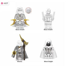 4PCS Moon Knight Minifigure Marc Spector Marvel Super Hero Fit Lego