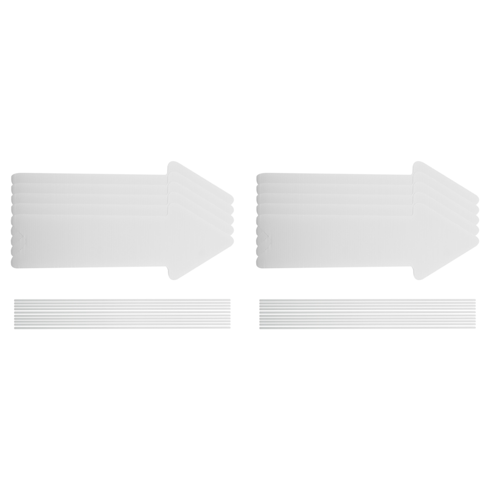 Lot de 5 panneaux de jardin directionnels blancs et vierges pour mariage