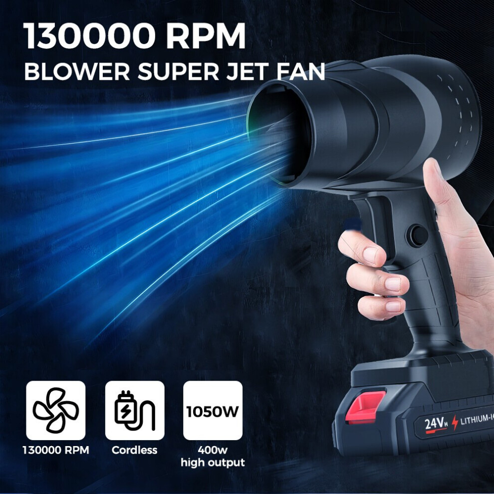 Electric Air Duster Cleaning Tool Turbo Jet Fan 2 Battery Air Jet Dry Blower