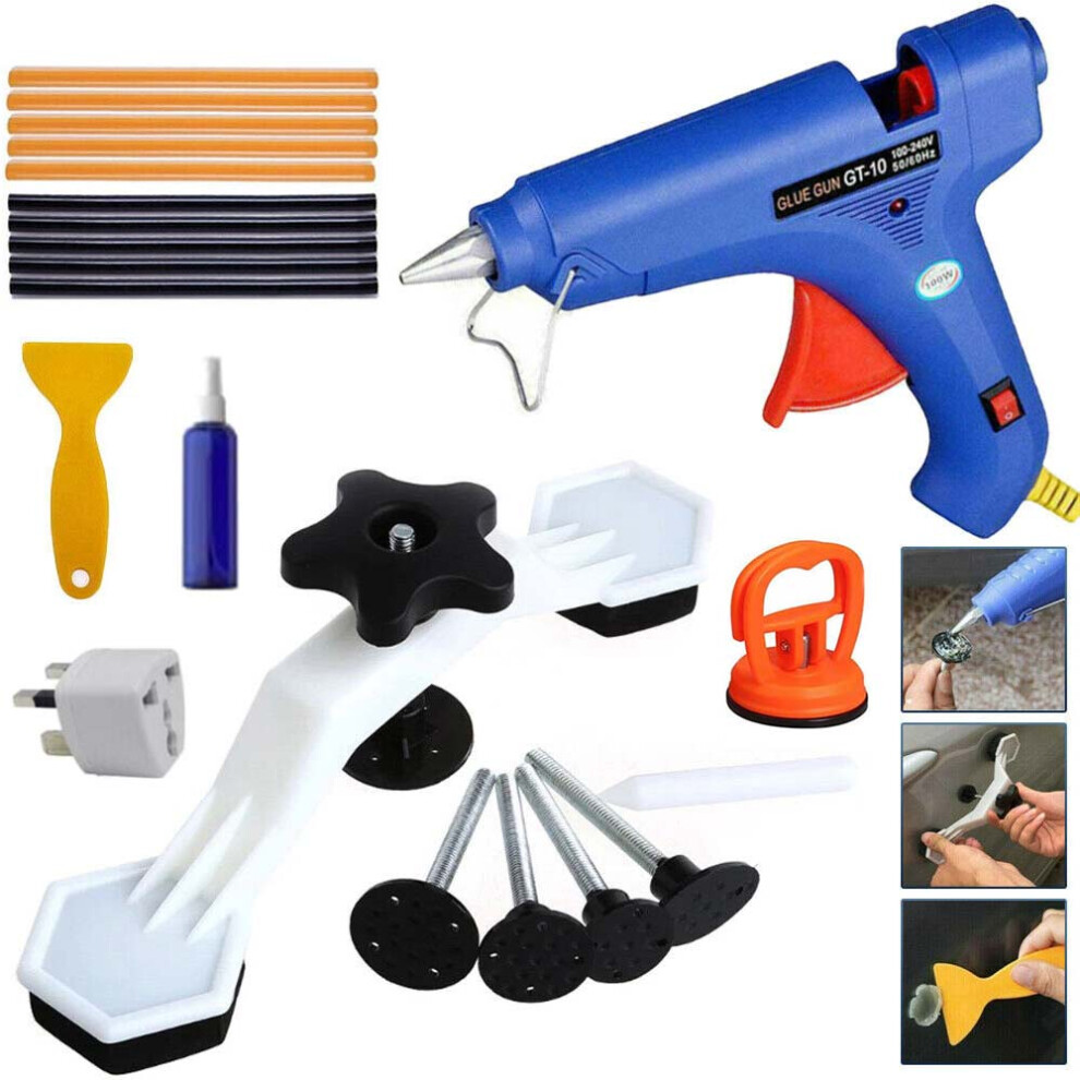 Pdr Car Removal Dent Puller Paintless Hail Repair Tool Puller Glue Gun Kits 771700658548