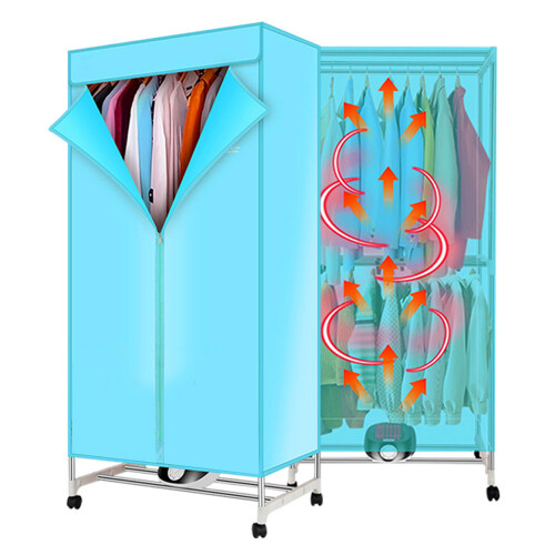 1000W Electric Clothes Dryer 15kg Indoor Hot Air Drying Machine 2 Tier