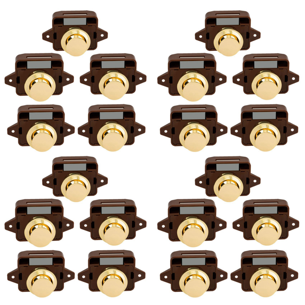 5Pcs Keyless Push Button Catch Door Knob Lock For Rv Caravan Cabinet 4852133323275