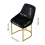 Living And Home (Black) Set of 2 Upholstered Dining Chairs 7