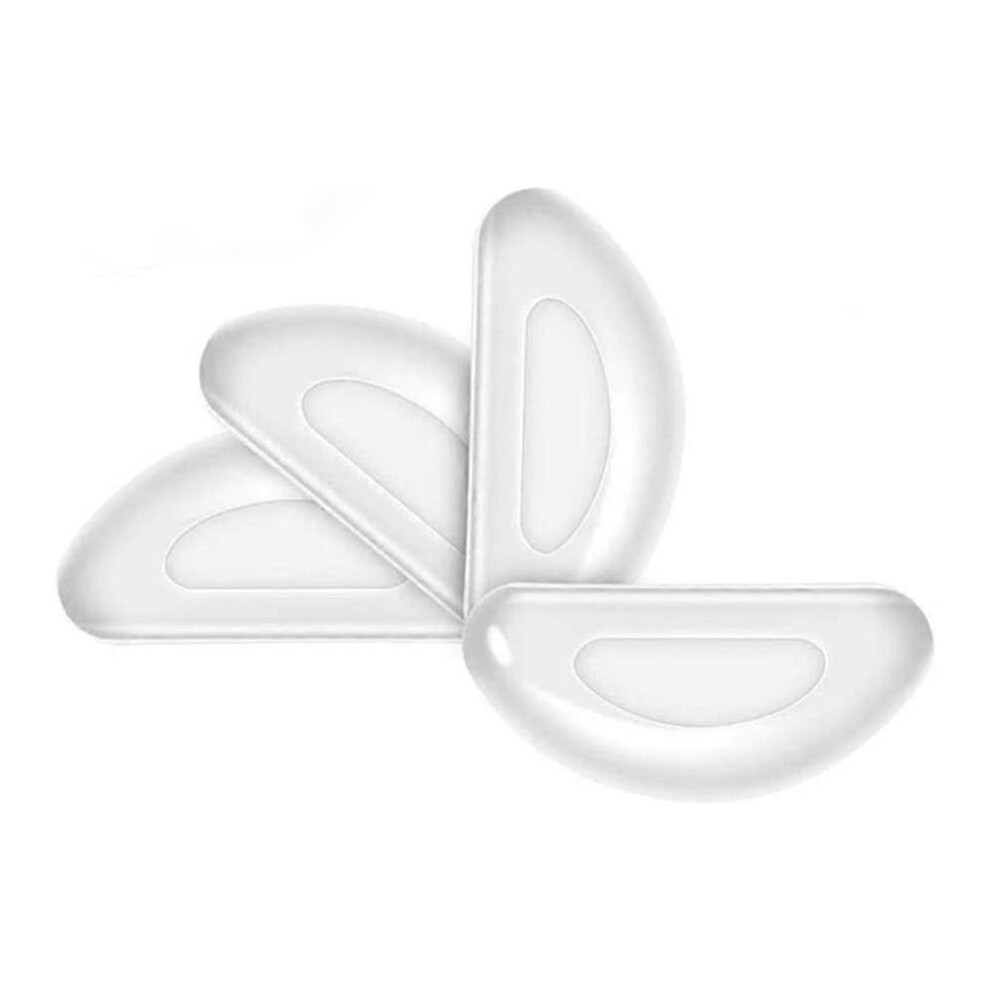 (As show, One size) Adhesive Nose Pads Non-Slip Silicone Nose Pads Nose Pad for Glasses Sunglasses Spectacles 2mm-12 Pairs(Clear)