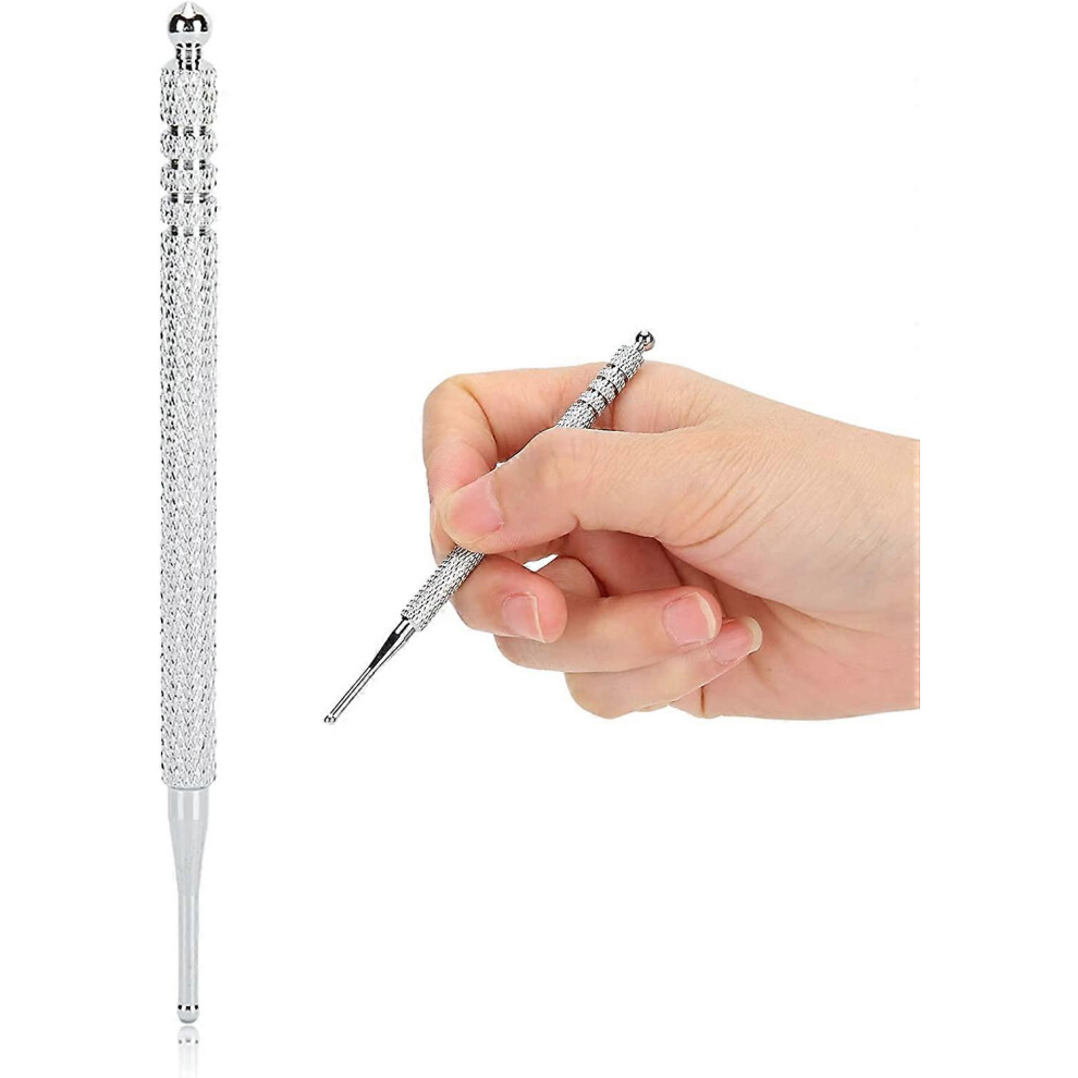 (As show, One size) Acupressure Pen, Aluminum Alloy Ear Acupuncture Point Probe, Ear Acupoint Stimulator Massage Tool, Portable Acupuncture Pen