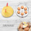 (As show, One size) Mini Electric Egg Cooker 6 Eggs Automatic Steamer Kitchen Tools yellow 2
