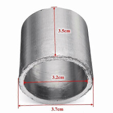 (As show, One size) Suitable for Vespa motorcycle modified exhaust pipe muffler asbestos washer graphite tin pad inner diameter 32 outer diameter 37
