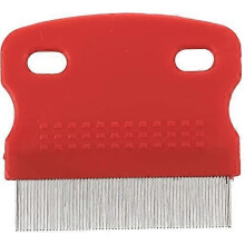 (As show, One size) Peigne de nettoyage aux puces dents fines Brosse cheveux pour chien et chat Aiguille en acier inoxydable limination des puces dents denses grille p