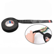 (As show, One size) Car Cable Cloth Fabric Tape Protection Heat-resistant Adhesive Fabric TapeW9mm*L25M