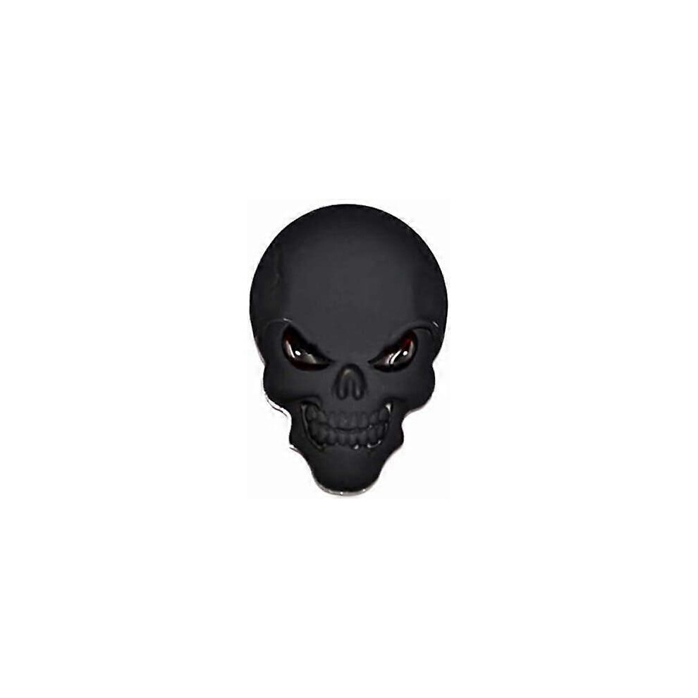 (As Show, One Size) Custom Metal Skull Car Emblem Skull Head With -Eyed Emblems 3D Zinc Alloy Peel Stick Plus Skull Skeleton Die-Cut Vinyl Sticker Red 4704245219659