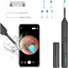 (As show, One size) 1 Pack Ear Wax Removal Tool, Ear Cleaner with Camera, Earwax Remover kit,1080P FHD Ear Endoscope with 6 LED Lights, Wireless Otoscope for iPhone, iPad