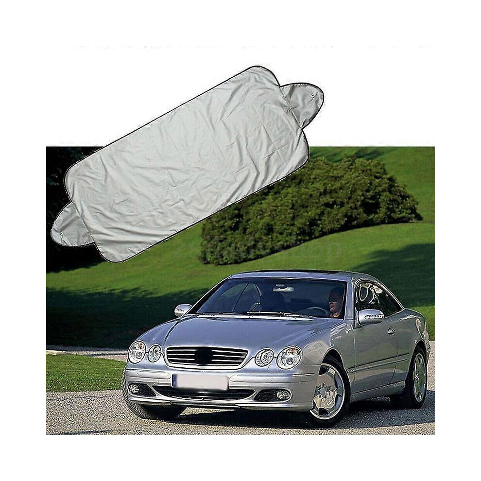 (As Show, One Size) Car Sunshade, Sunscreen, Heat Insulation, Sunshade, Car Front Gear, Car Artifact, Front Windshield Visor Black 4704245267858