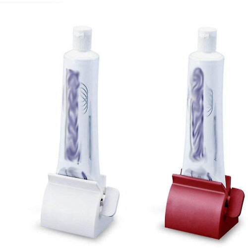 (As show, One size) 2-piece Rolling Tube Toothpaste Squeezer, Toothpaste Holder 1