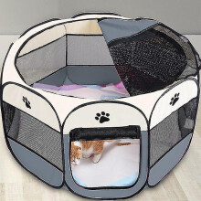 (As show, One size) Portable Perros House Large Small Dogs Outdoor Dog Cage Houses For Foldable Indoor Playpen Puppy Pet Cats Bed Tent114cm*58cm