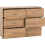 Seconique Dakota 6 Drawer Chest or Drawers Oak Effect 4
