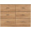 Seconique Dakota 6 Drawer Chest or Drawers Oak Effect 5