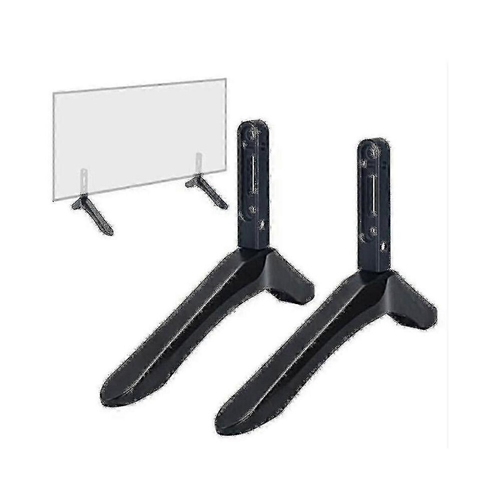 2pcs Universal Tv Stand Base Mount for 32-65 Inch Samsung Vizio Sony Lcd Tv Not for Lg Tv Black Television Bracket Table Holder