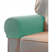 (Dark cyan) Stretch Armrest Covers Spandex Arm Covers For Chairs Couch Sofa Armchair Slipcovers For Recliner Sofa With Twist Pins 2pcs