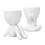 2pcs Figure Shaped Ceramic Succulent Planters Plants Cactus Flower Pots Plants Planters 1