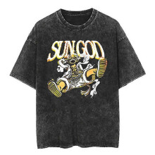 (M, 9) Hip-hop retro loose short-sleeved T-shirt