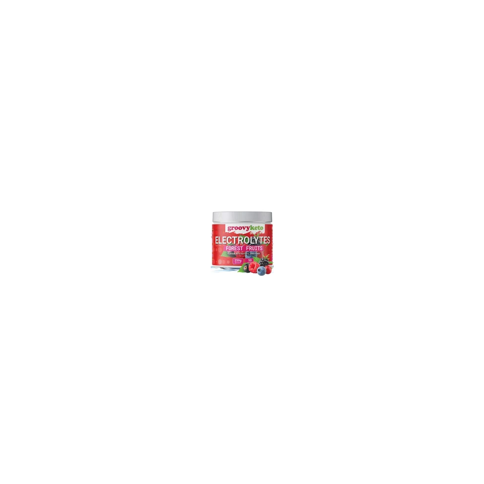 Groovy Keto Electrolytes Powder Forest Fruit Flavour 250g 50 Servings Sugar Free