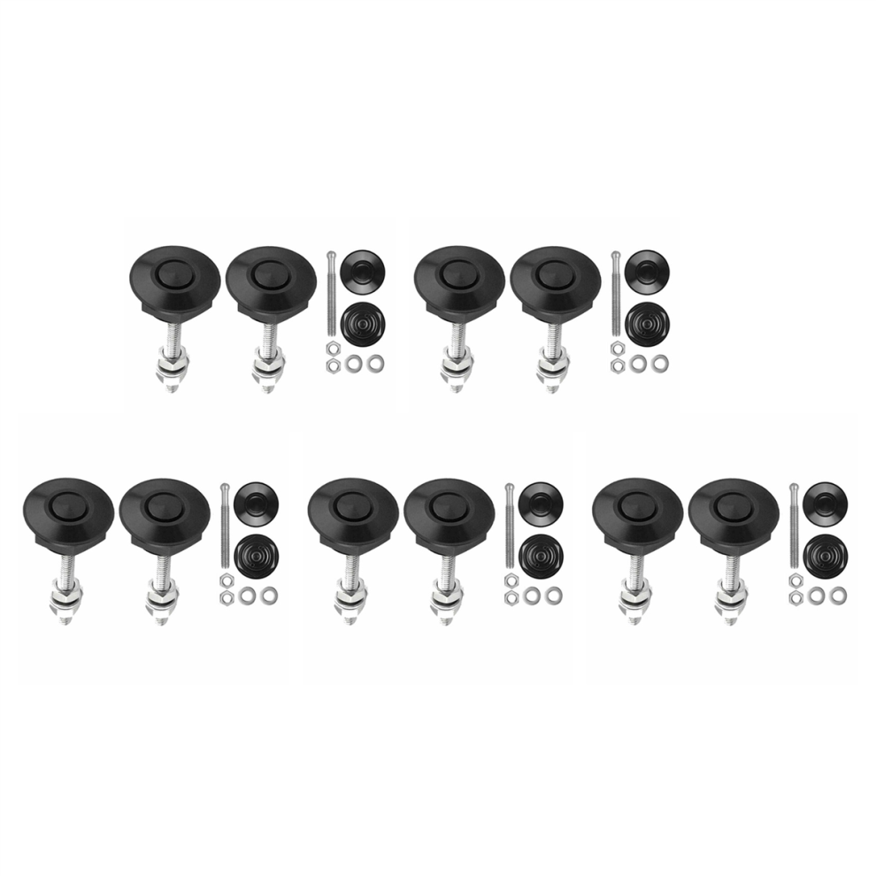 Kit de 2 clips de verrouillage de capot à bouton-poussoir à dégagement rapide pour pare-chocs de voiture
