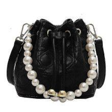Quilted Bucket Crossbody Bag and Purse for Women Drawstring Soft Vegan Leather Shoulder Bags