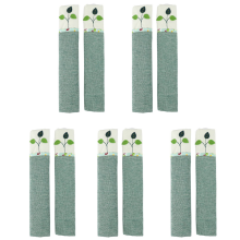 1 Pair Cotton Door Handle Covers Double-Door Fridge Gloves Tools