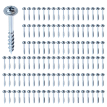 100Pcs Woodworking 32mm Pocket Hole Screws for Pocket Hole Jig