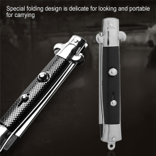 Stainless Steel Hair Beard Comb Hairstyling Tools Switch Combo Pocket