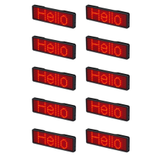 Bluetooth LED Name Badge Rechargeable Light Sign Display LED,Type 2