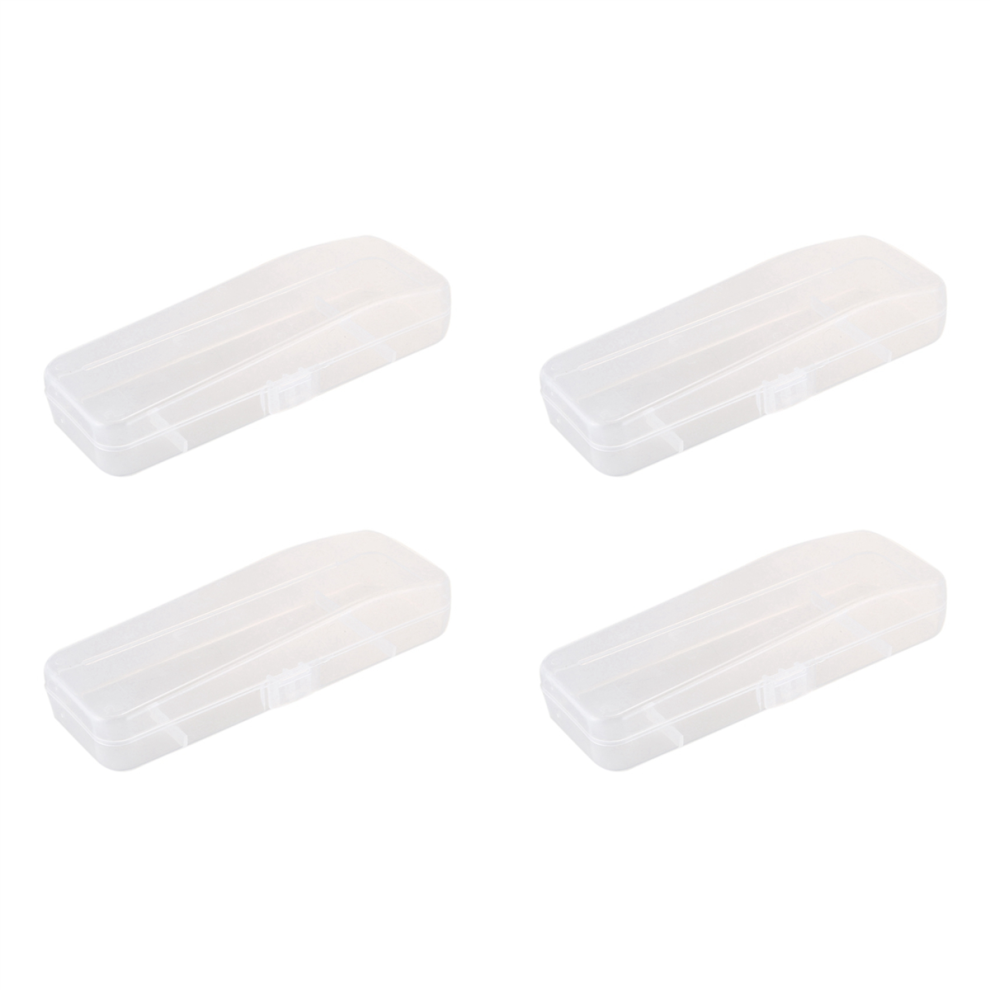 Senza Marchio 1 Pcs Storage Box Men Shaver Case Transparent Plastic Case