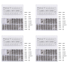 1000 Stück Edelstahl Brillen Uhr Reparatur Schraube Kit Set