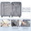(24) 20+24+28 TSA Lock Suitcase Hard Shell ABS+PC Luggage Set 3