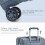 (24) 20+24+28 TSA Lock Suitcase Hard Shell ABS+PC Luggage Set 4