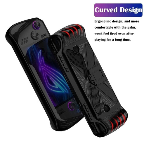 (Black) with Kickstand Gaming Handhelds Protective Case for ASUS ROG Ally X 2024 2