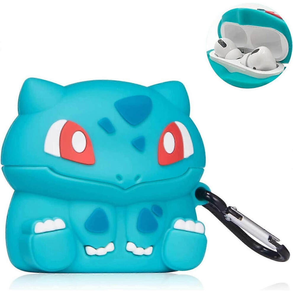 (As Show, One Size) Airpods Pro Case, Cute 3D Cartoon Kawaii Funny Fun Airpods Pro Case, Soft Silicone Shockproof Keychain Charging Box. For Boys And 4704245221492