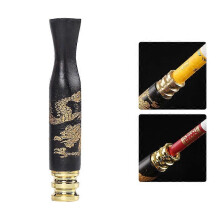 (As show, One size) Wooden Tobacco Filter Cigarette Holder For Men Smoking Use Removable Clean Thick and thin