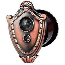 (As show, One size) Door Viewer Peep Hole Viewer 180 Degree Wide Angle Doorbell Door Bell