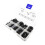(As show, One size) 500 black plastic washers mechanical washer assortment 4