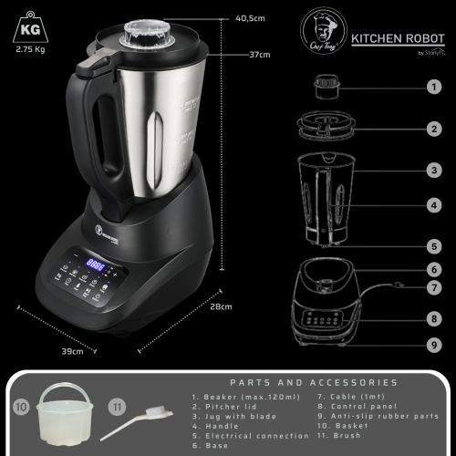 (Multi-function robotic cooking machine) Chef Tony Kitchen Robot 2