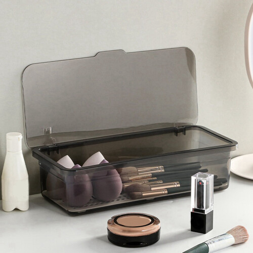 Flatware Tray, Utensil Storage with Lid Plastic Cutlery Tray, B 2