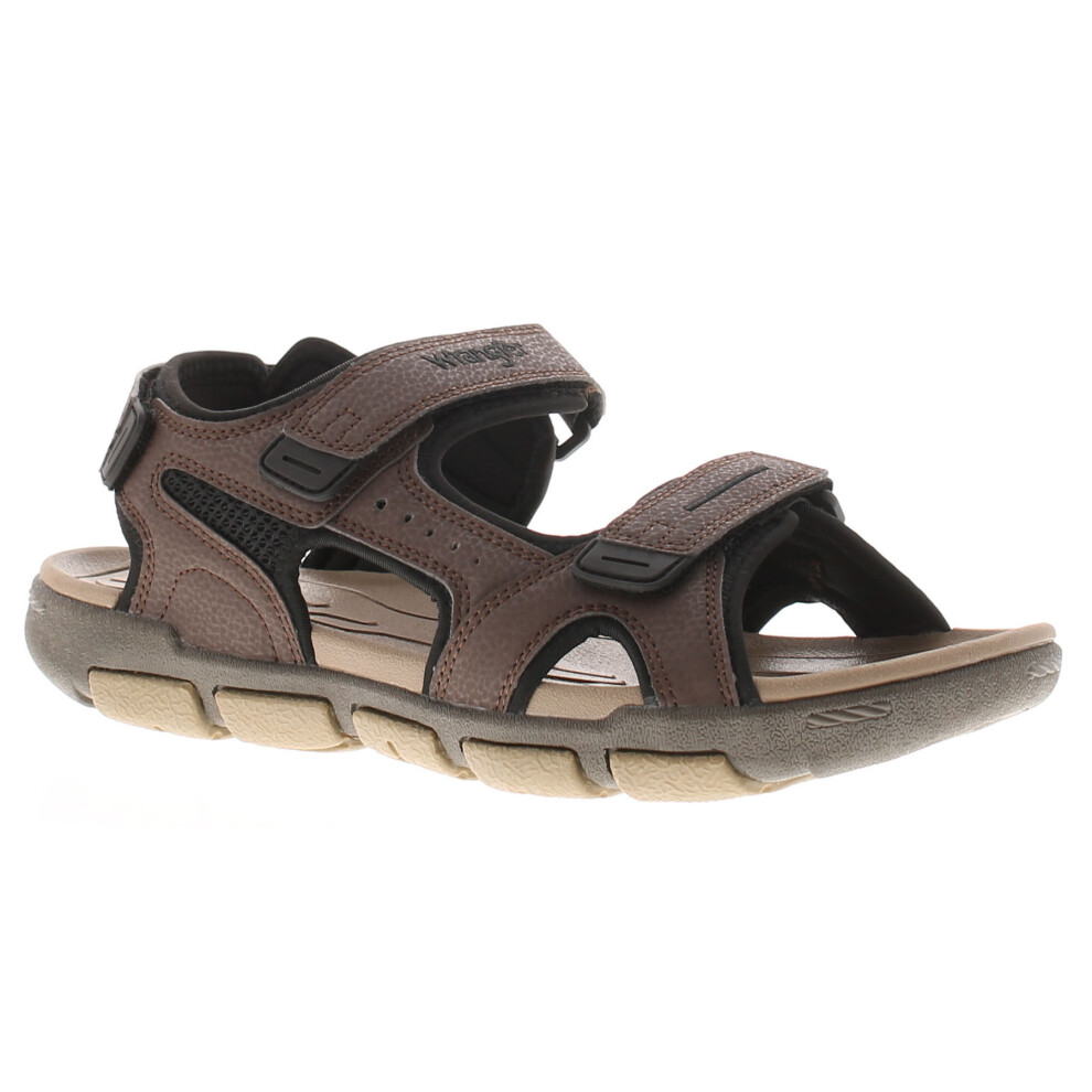 (Brown, 10 (Adults')) Wrangler Buster Men's Sandals UK Size