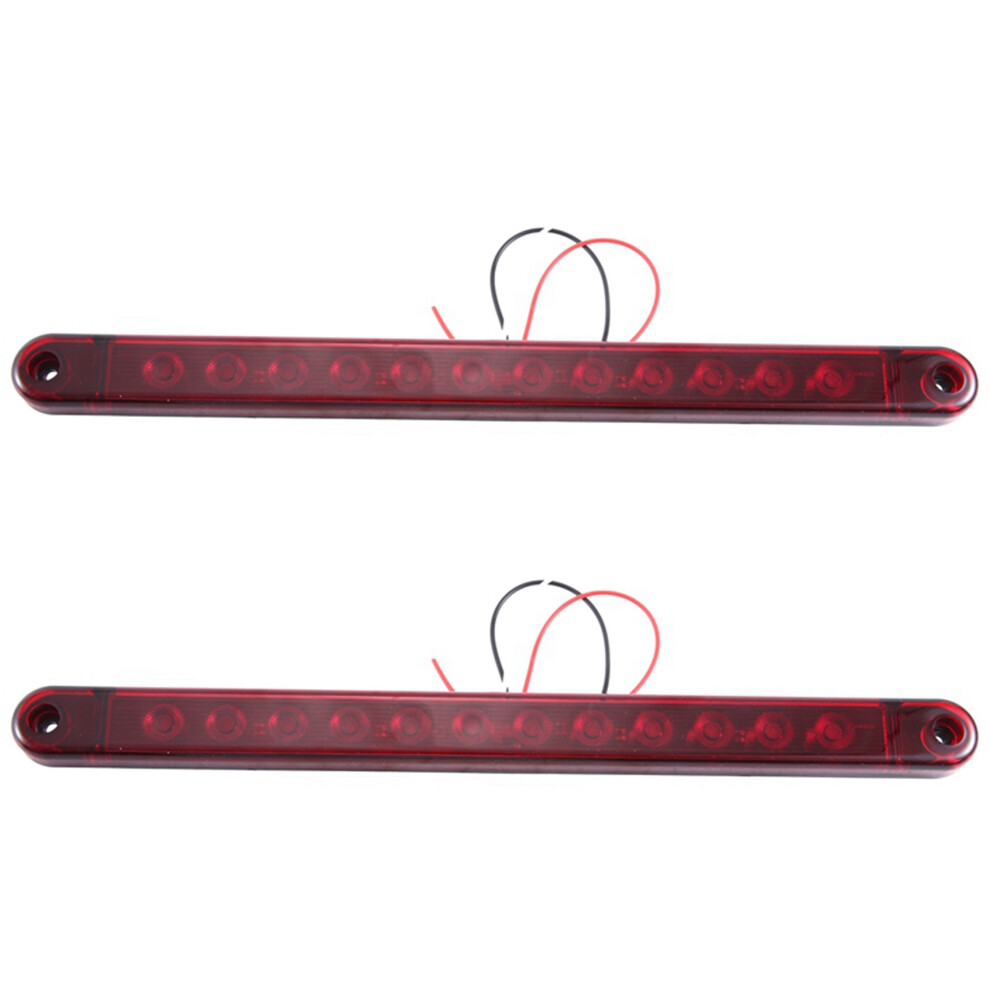 12Led Stop Tail 12V Brake Lamp Bar Truck Trailer Lorry Bus Light 4852133367385